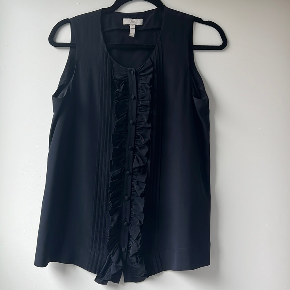 🧡 Joie Silk Ruffle Top